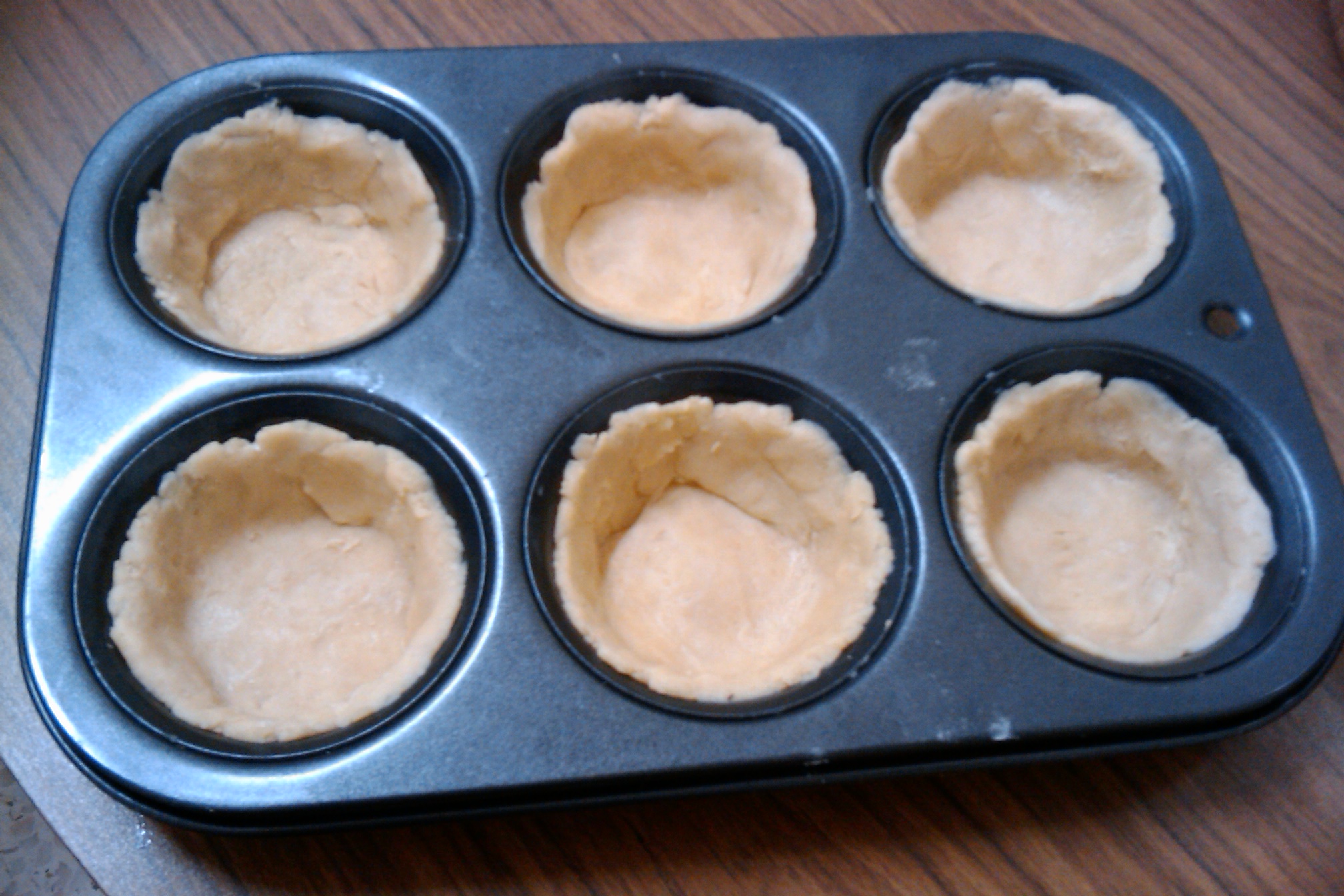 Crust in muffin cups