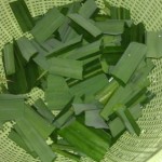 Pandan leaves chopped