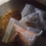 Tea egg spices in pot